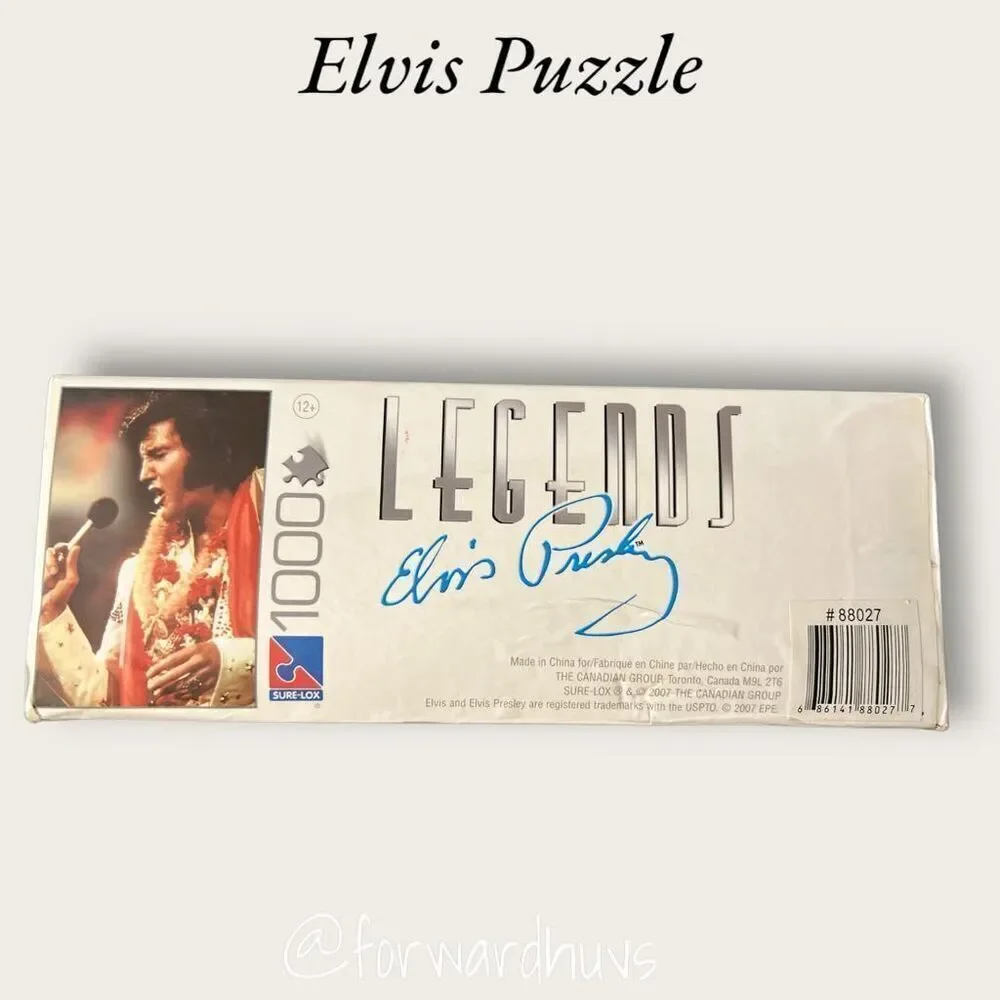 Vintage 2007 Elvis Presley Legends 1000 pc Puzzle